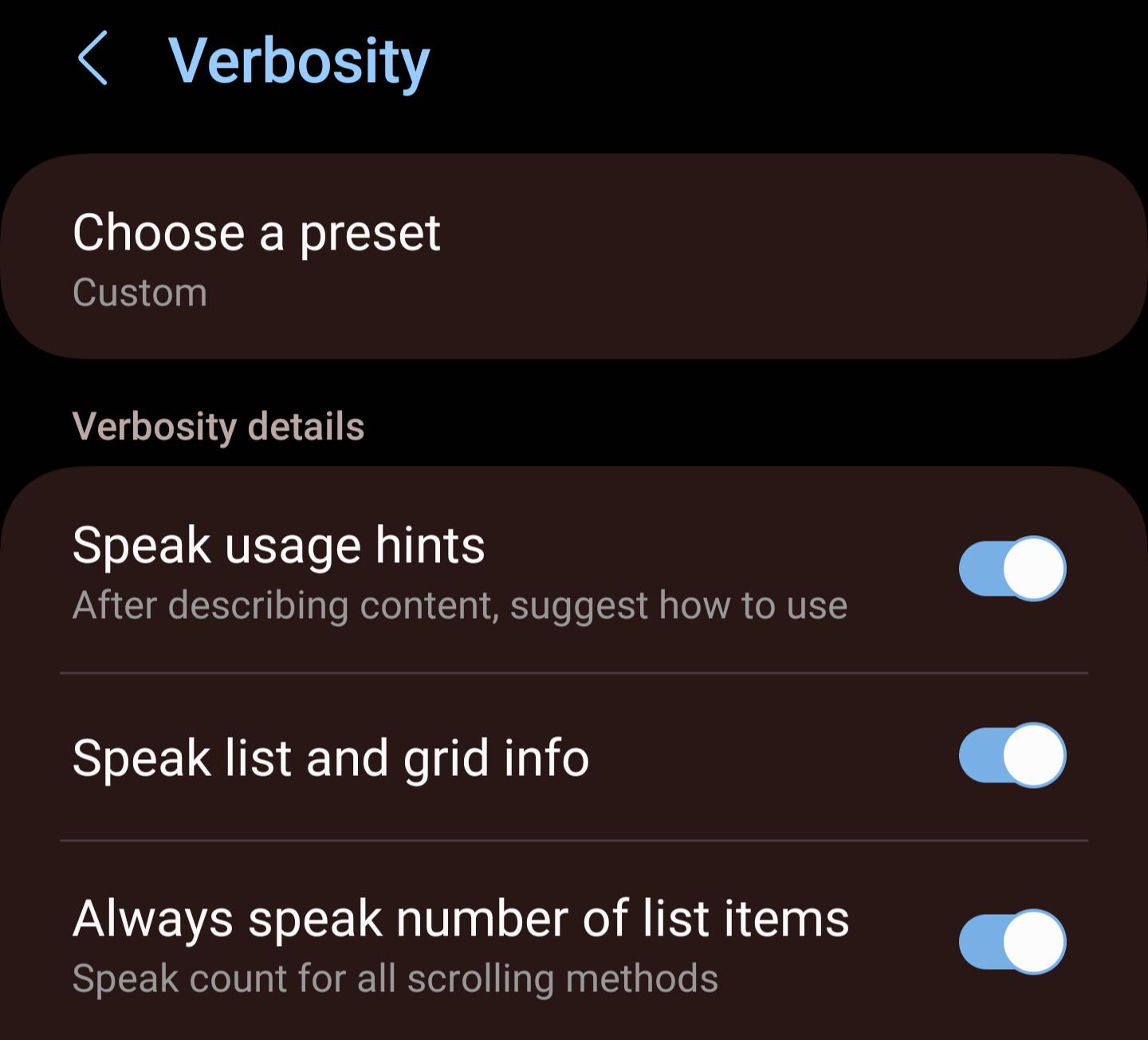 Jetpack Compose Accessibility : Reading out the position of items in custom list and grids